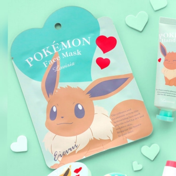 Eievui Pokemon Sheet Face Mask - Picture 1 of 8